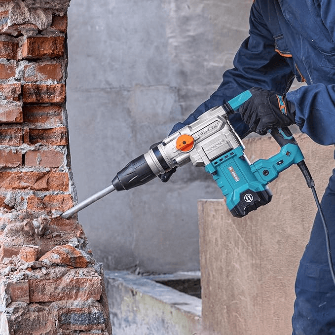 Berserker 1-9/16" SDS-Max Heavy Duty Rotary Hammer Drill for Concrete 42M | 1600W 13 Amp 3 Functions 16 lb. Corded Electric Variable-Speed Safety Clutch Vibration Control Demolition Rotomartillo